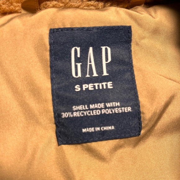 GAP Warm Tan Sherpa Coat - Picture 4 of 5